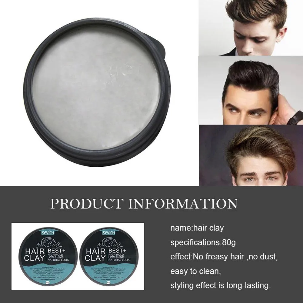 

Fashion Matte Finished Hair Styling Clay Daily Use Mens Hair Oil Wa Clay High Strong Hold Hair Spray