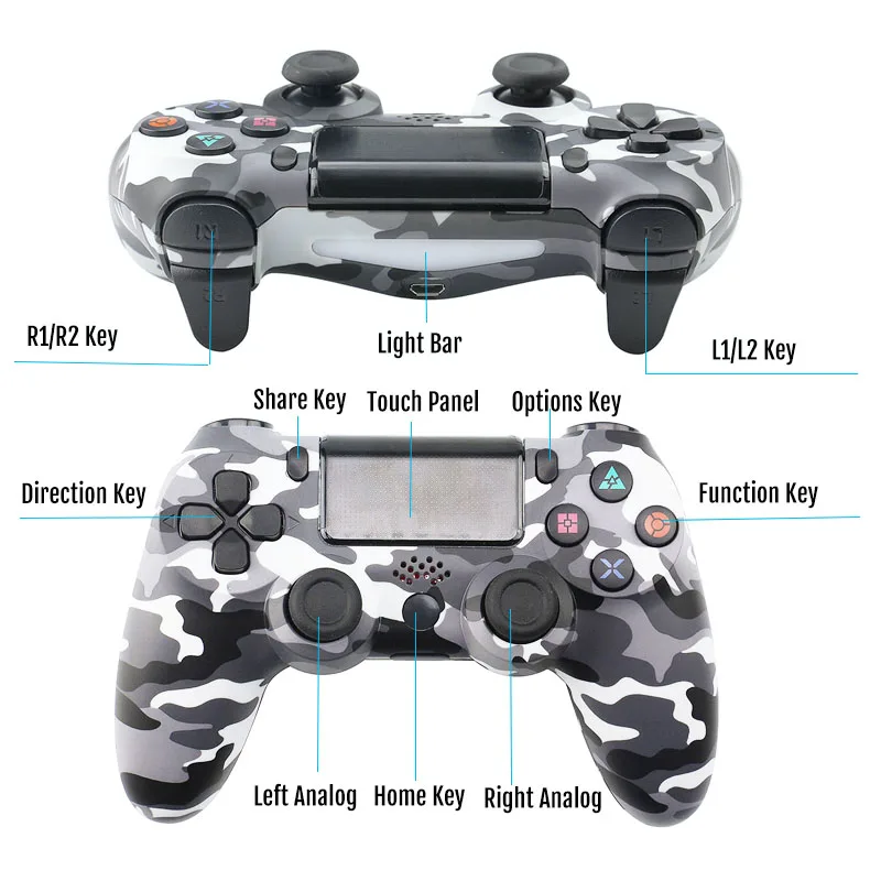 Беспроводной контроллер для PS4 Bluetooth DualShock джойстик с вибрационными геймпадами
