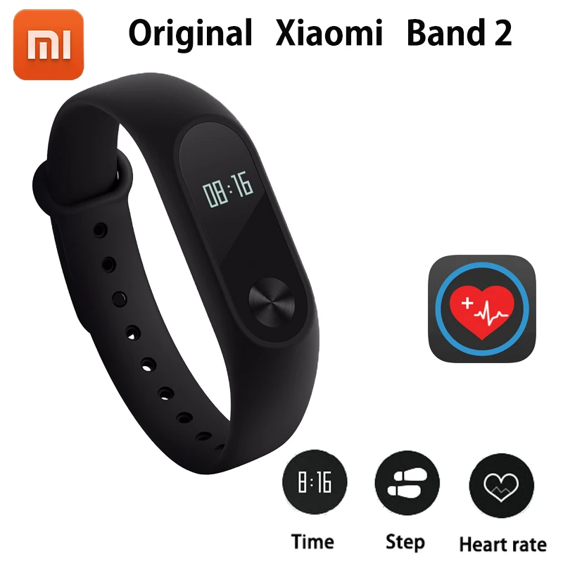 

Original Xiaomi Mi Band 2 Wristband,Fitness Tracker Bracelet,Heart Rate Pulse Monitor,Multi Activity Mode Sport Smart Wrist Band
