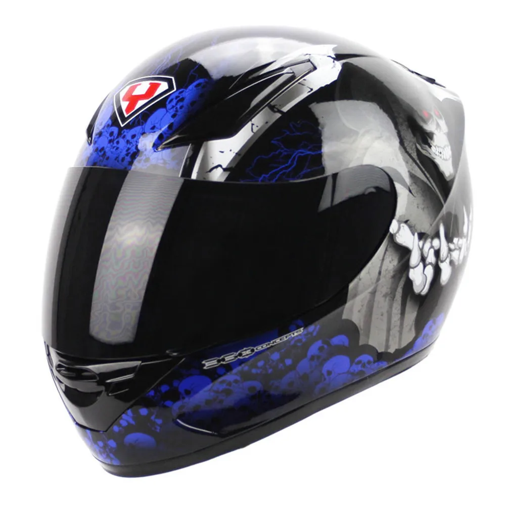 Yohe шлем для гонок на мотоцикле Полнолицевая емкость мотоцикла Cascos Para Moto Kask Casque Helm