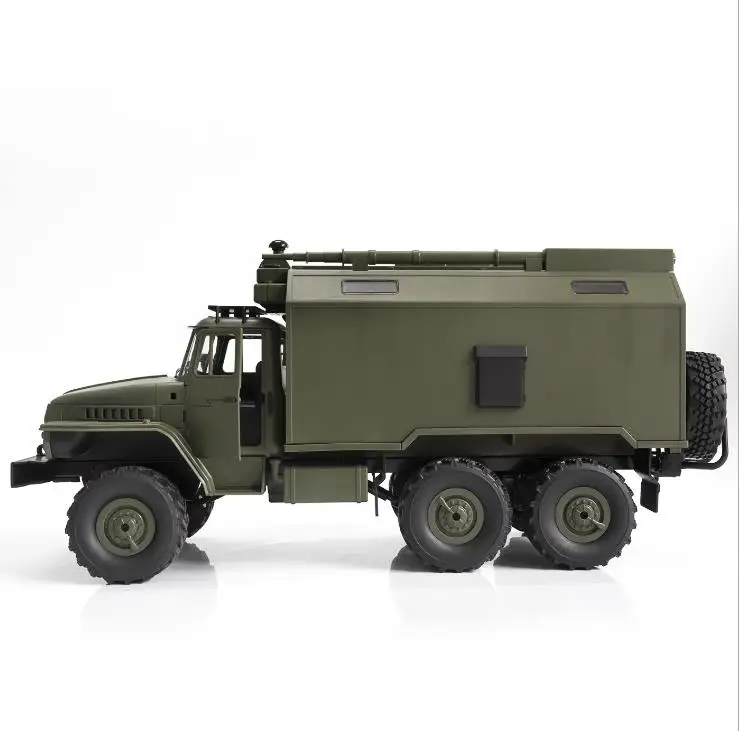 1/16 4WD пульт дистанционного управления 6X6 командная машина 2,4 GHZ rc советская единица Урал военный грузовик