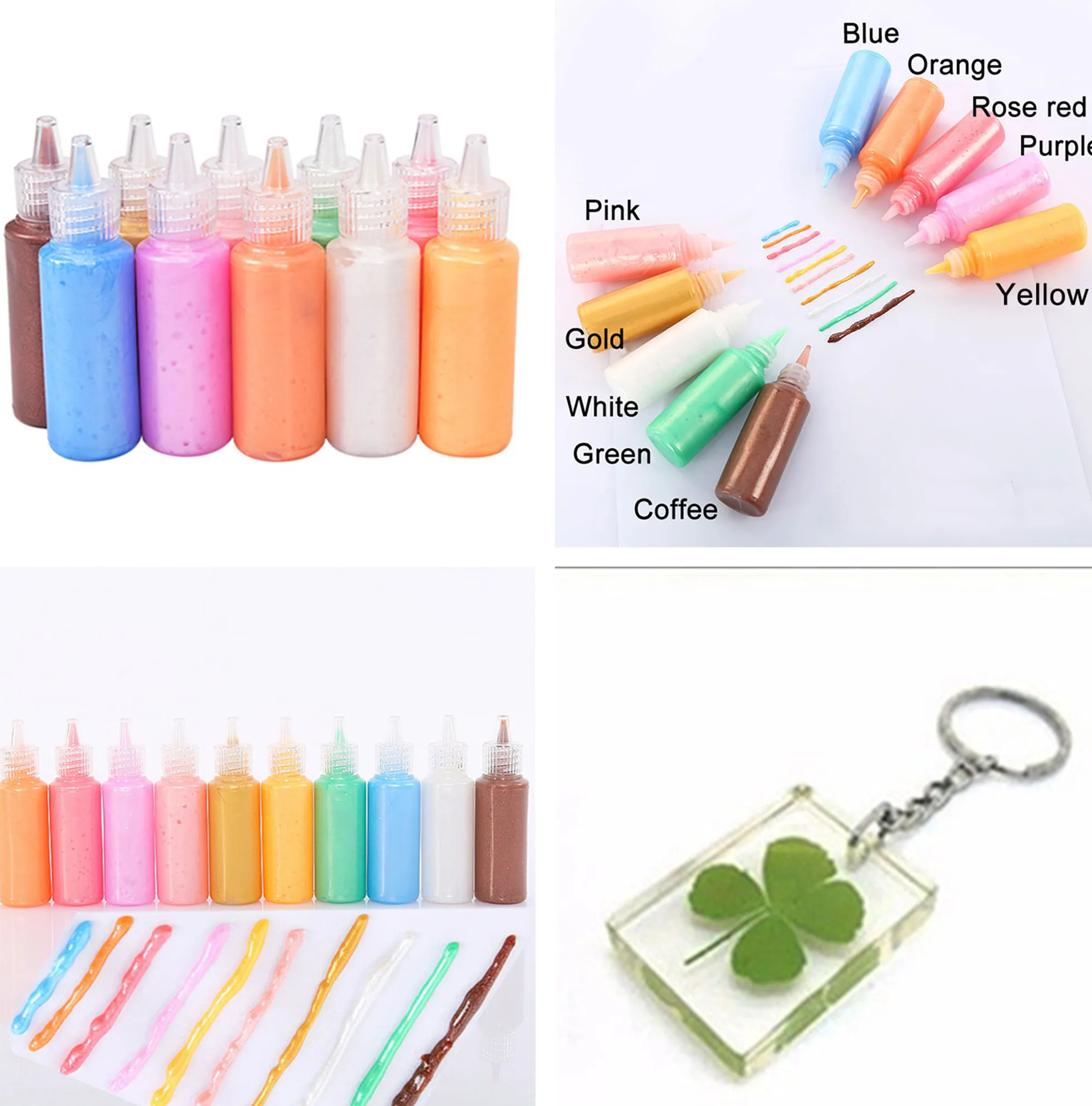 

Practical Epoxy UV Resin Coloring Dye Colorant Pigment DIY Handmade DIY Handmade Crafts Art Sets 1pc 20ml 10 Colors