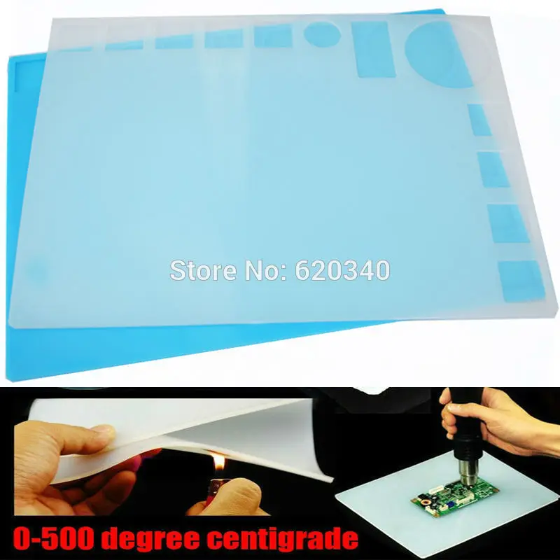 

Heat-resistant Heat Gun Phone BGA Soldering Station Repair insulation pad insulator pad desk mat maintenance platform 25x35cm