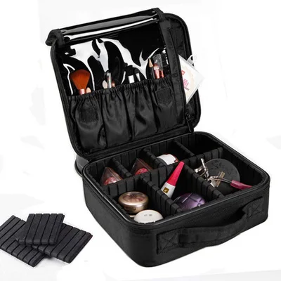 

2019 New Nylong Solid Desktop Cosmetics Receiving Box Cosmetic Nail Cosmetic Box Embroidery Multifunctional Box Cosmetic Bag