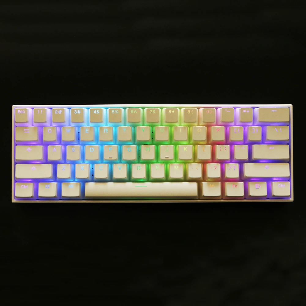 JKDK pudding pbt doubleshot keycap oem задний светильник механическая клавиатура молочно белый