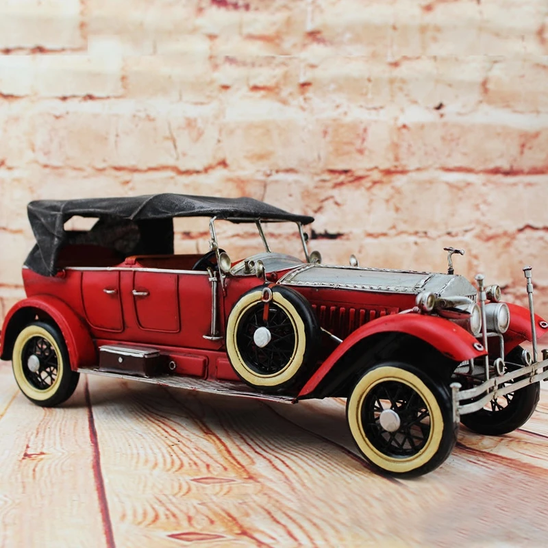 レトロクラシックカーモデル100 手作り古い鉄板モデルロールスロイス1 12レトロ金属dectorationパブカフェ Rolls Royce Car Modelclassic Car Model Aliexpress