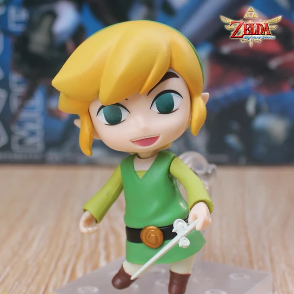 Legend of Zelda Link изображение Zelda Wind Waker HD no densetsu kazeno Takt Q Nendoroid 413 10 см ПВХ Модель Фигурки ринкедо