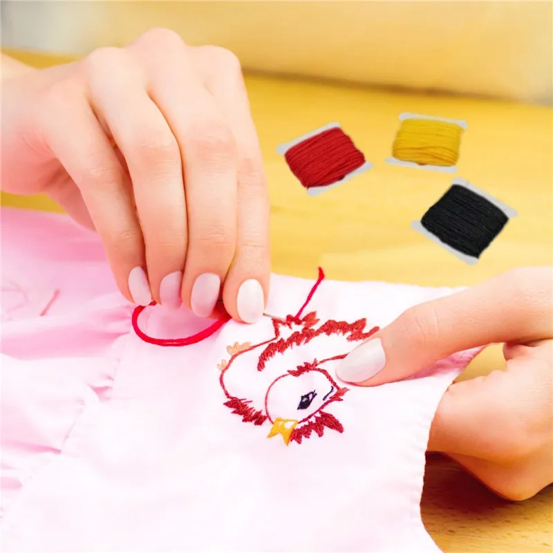 KOKNIT 100 Colors Embroidery Floss with Storage Box Finished Winding Plastic Floss Bobbins DIY Friendship Bracelets Thread Craft (1)