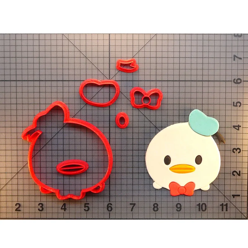Утиный резак для печенья набор игрушек на заказ 3D печатная форма для кекса набор резаков для печенья для украшения торта инструменты - Цвет: Daisy 3inch N8553