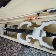 Холодная ручная белая электрическая скрипка электронная скрипка