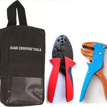Горячая Распродажа, L054YJ-7DU сумка для инструментов с ручными обжимными инструментами и многофункциональными кабелями, Набор комбинированных инструментов