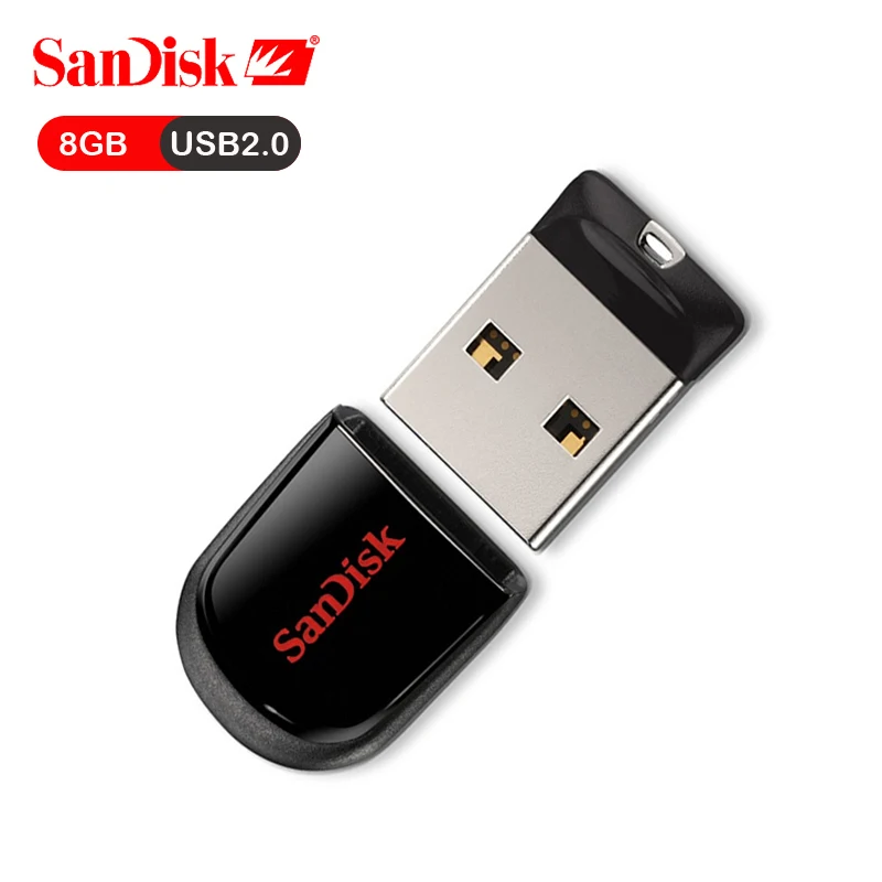 100% Оригинал SanDisk USB флешка 8 ГБ USB 2,0 SDCZ33 мини флэшки Stick и диск USB флеш-накопитель в виде ключа для ПК