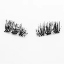 Ультра-тонкий 0.2 мм длина 11 мм Магнитная ресницы 3D Многоразовые Накладные Магнит ресниц au28