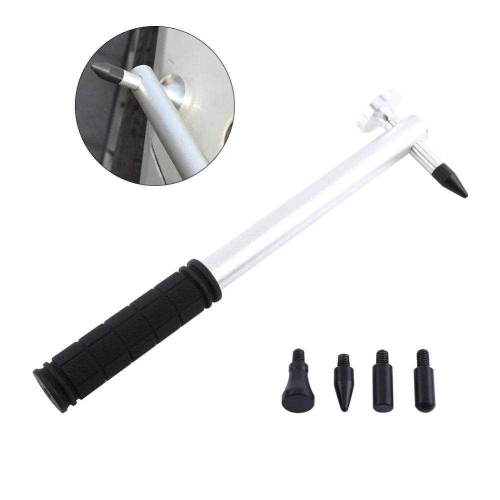 Paintless Hail Dent Repair Removal Hammer Knockdown Tools Kit with 5