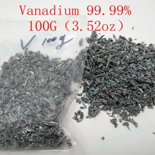 100 г 3,52 унций высокой чистоты 99.99% ванадиевые V металлические комочки