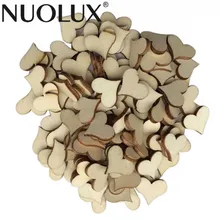 Деревянные срезы для рукоделия, свадебные срезы, деревянные Сердца, мини необработанные деревянные поделки, вечерние украшения