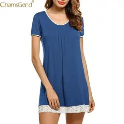 Sleevedress женское летнее платье тонкое повседневное кружевное платье Мягкий свободная Пижама с кружевным платьем es Вечерние вечернее Feb28