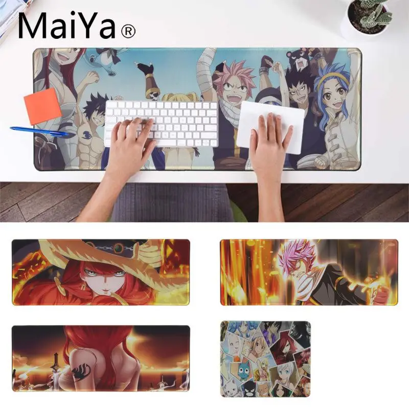 

Maiya fairy tail Japan anime Durable Rubber Mouse Mat Pad Gaming Mousepad xxl table Laptop Notebook mouse pad gamer for dota2