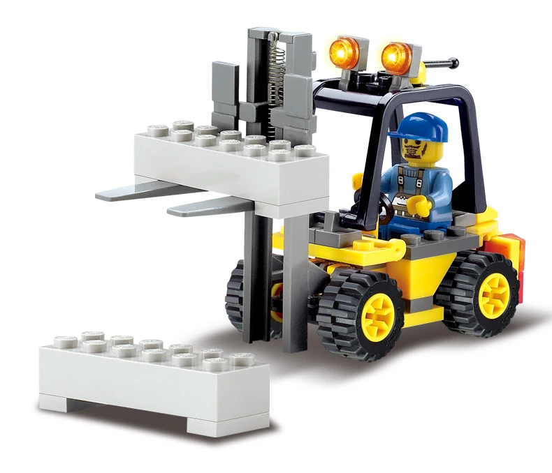 Kazi 8041 City Forklift Blocks 70pcs Bricks Building Blocks Sets Education Toys For Children baby-building-blocks