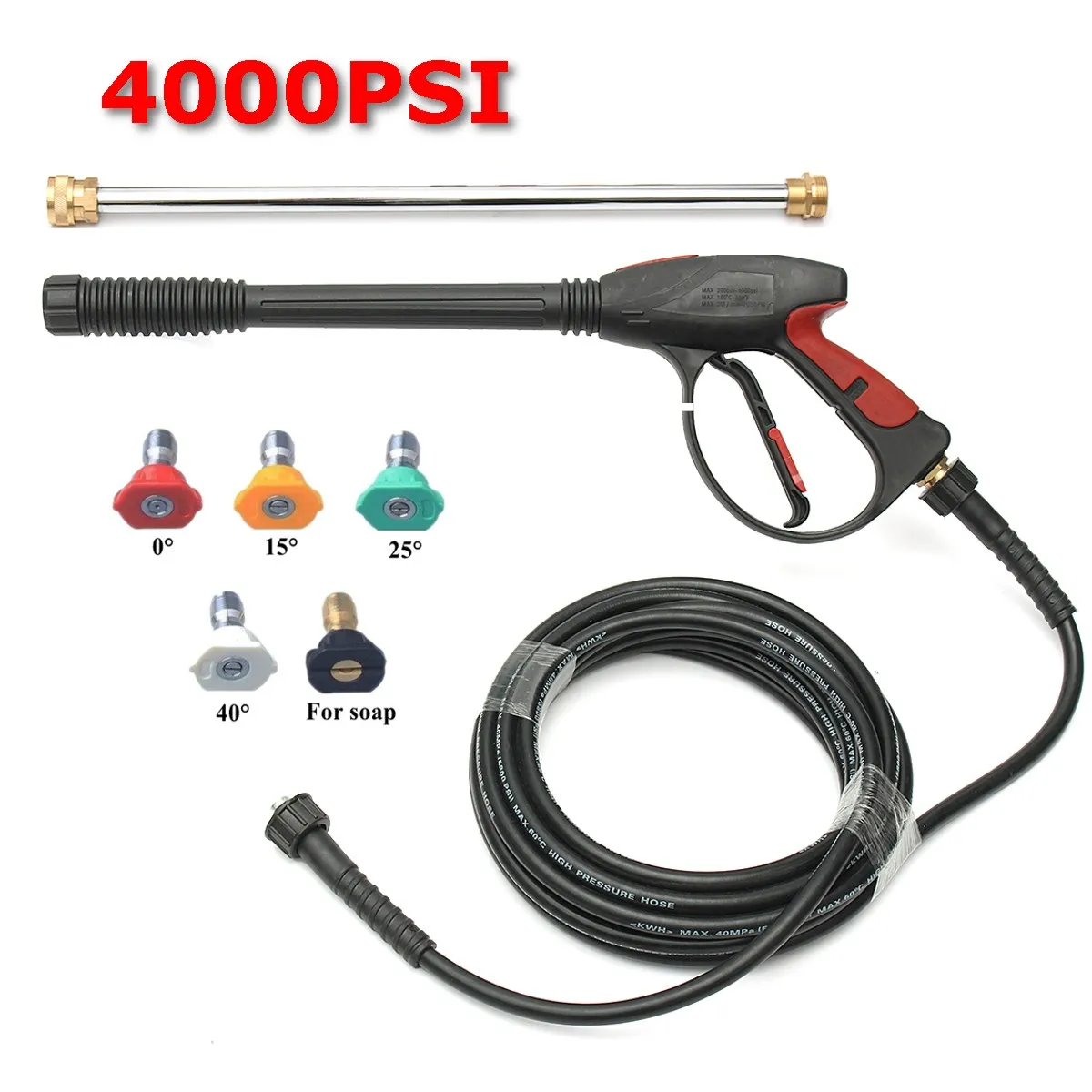 Pressure Washer Gun >> 4000 PSI High Pressure Washer Gun Lance / 8M Pipe /Wand ... Pressure Washer Gun >> 4000 PSI High Pressure Washer Gun Lance / 8M Pipe /Wand ...