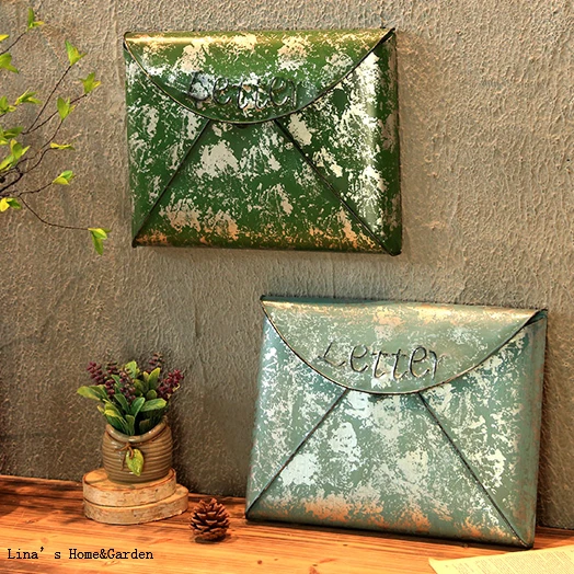 envelope design vintage rustic metal mail box (3)