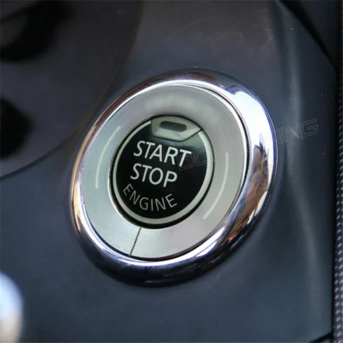 Автомобильная наклейка для Infiniti Q50 Q50L QX60 ключ стартовый чехол- Стоп ключ накладка протектор отделка автомобиля Стайлинг - Цвет: Серебристый