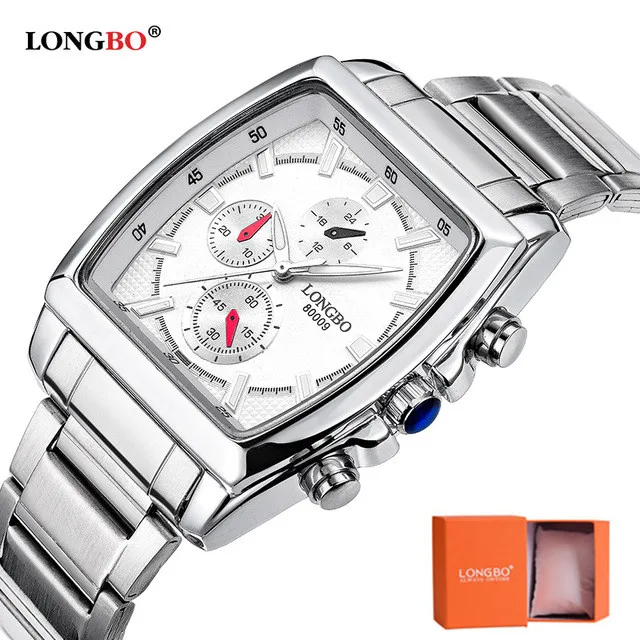 

2017 Mens Watches LONGBO Brand Luxury Casual Military Quartz Sports Wristwatches Stainless Steel Male Clock Relogio Masculino