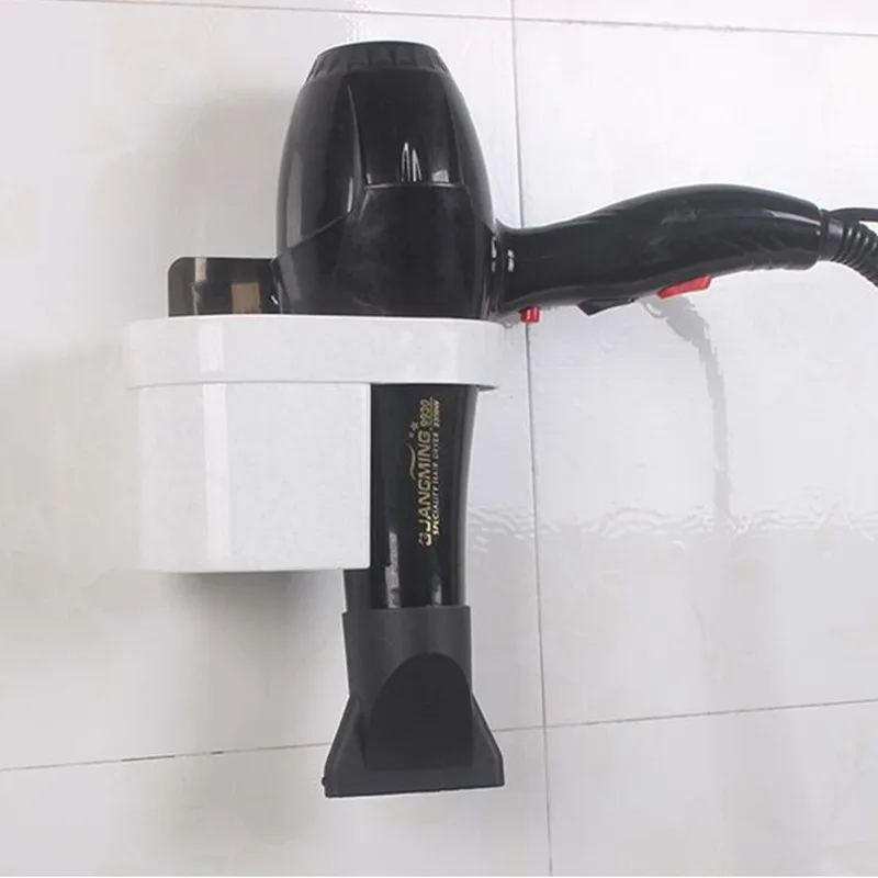 

Bathroom Organizer Multi-function Hairdryer Holder Kitchen Storage Wall Shelf Hairdryer Rack Hair Dryer Stand Kitchen Goods