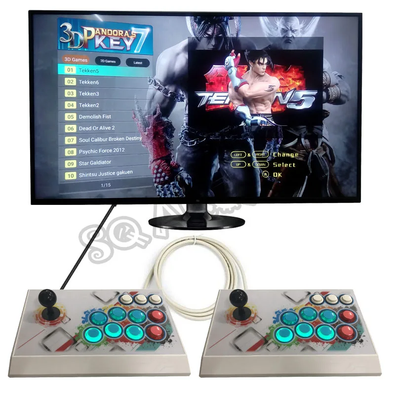 newest RYU arcade game console 3D home use games can additional games 2177 in 1 pandora box
