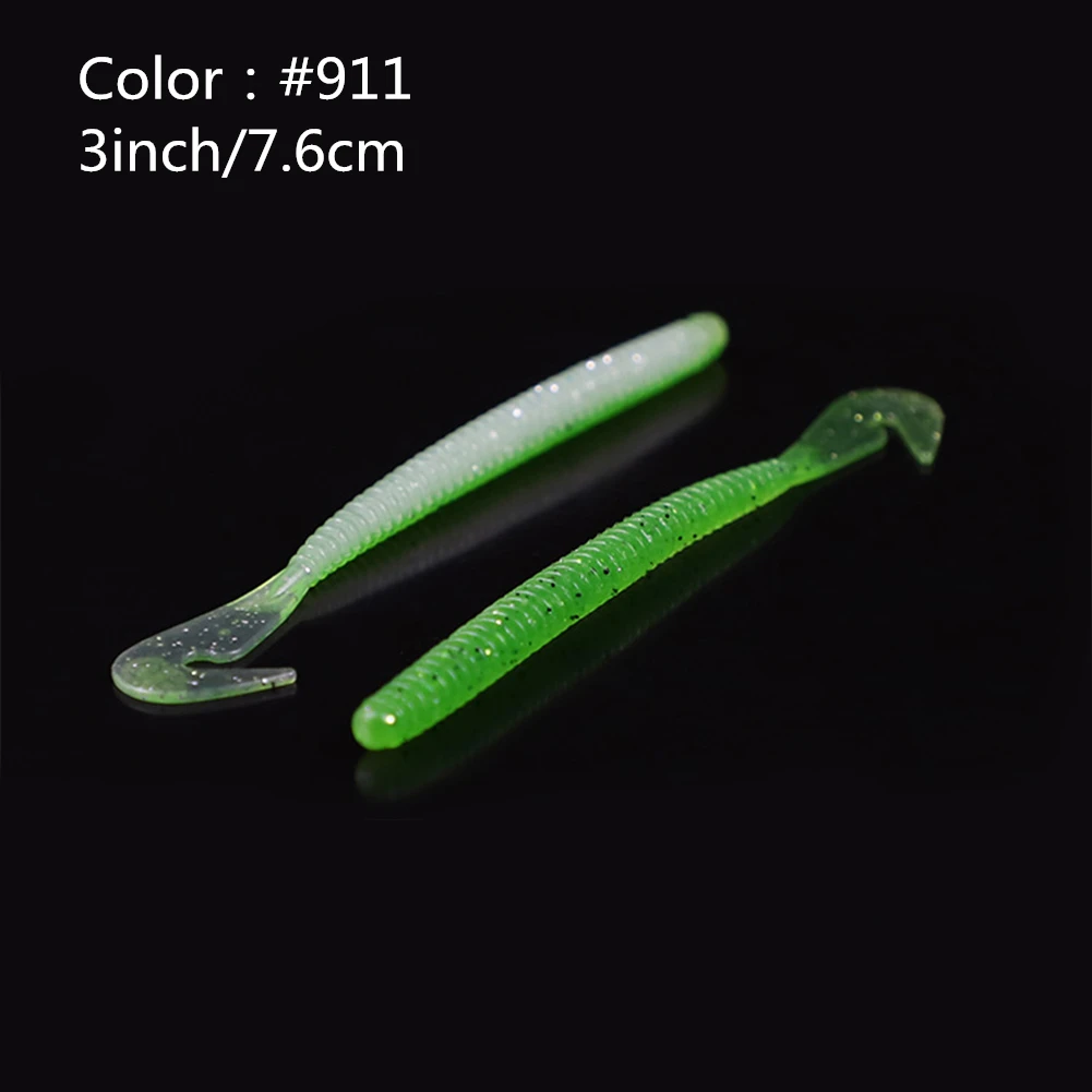 Water. Sniper 18 шт./лот Мягкая приманка личинка червяка хвост тип Crappie форель бас