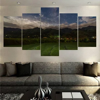 

Top 5 Panel Canvas Art Frameless Large Oil Spray Painting Gallery Wrap Print Modular Paintings On The Wall Cuadros Nice Picture