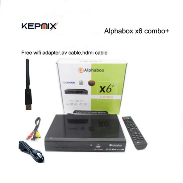 

DVB-T2 dvb-C dvb-S2 Combo digital satellite receiver Alphabox X6+ Combo powervu autoroll supports 3g ccam wifi youtube