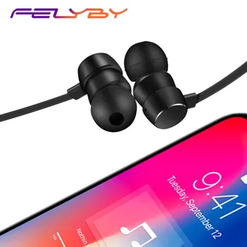 

FELYBY new soft neck strap Bluetooth wireless subwoofer waterproof noise reduction new explosion models earphone