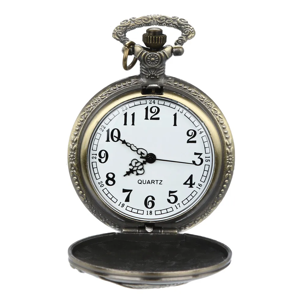 Винтажные карманные часы с цепочкой Ретро самые большие карманные часы ожерелье для Дедушки подарки для папы reloj de bolsillo relogio de bolso