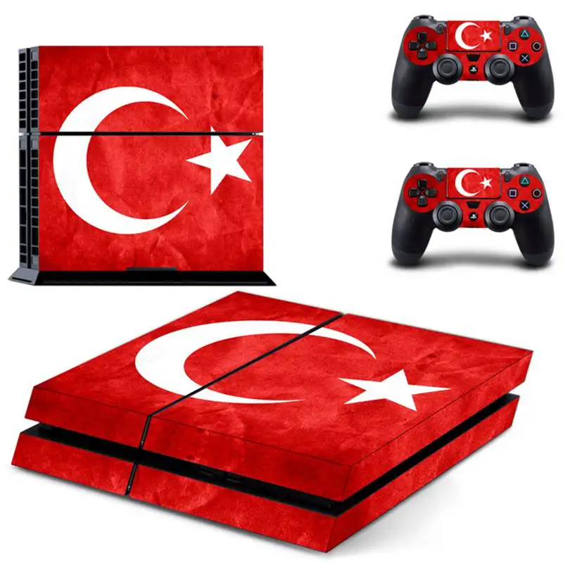 DPTM0487 Национальный флаг играть Station4 наклейка для ps4 Стикеры для sony наклейка для ps4 наклейки консоли и 2 контроллера ps4 Виниловый фон для домашнего декора - Цвет: DPTM0487