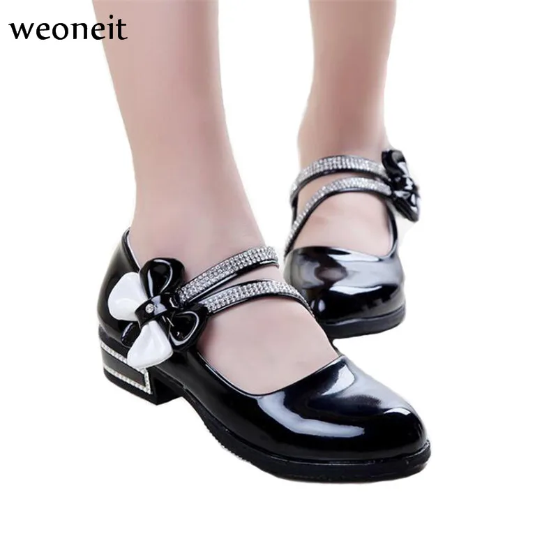 Weoneit Children Girls Princess Shoes Kids Girl Leather Shoes Girls