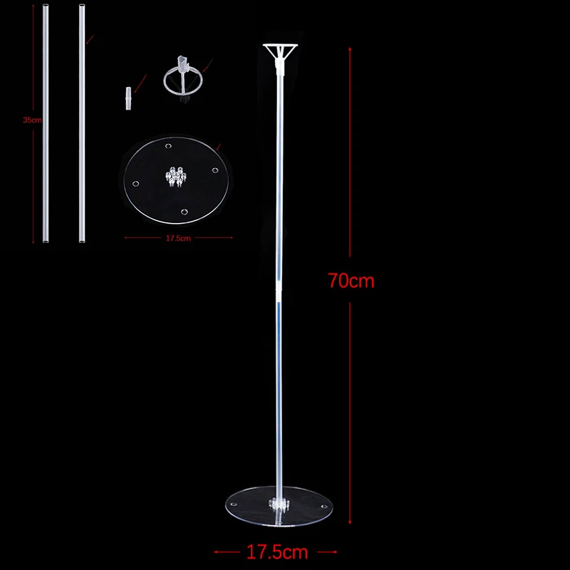 Дешевые 7/11 пробки держатель воздушных шаров колонна-подставка прозрачный пластиковый шар палочка День Рождения украшения Детские свадебные шары Декор