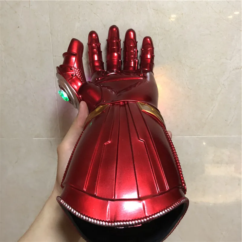 1:1 светодиодный светильник Thanos Gauntlet военные Косплей Перчатки ПВХ экшн-модель игрушки подарок на Хэллоуин Детский подарок