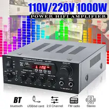 1000 Вт домашние усилители аудио Hifi бас аудио усилитель мощности домашний кинотеатр усилитель для сабвуферных динамиков