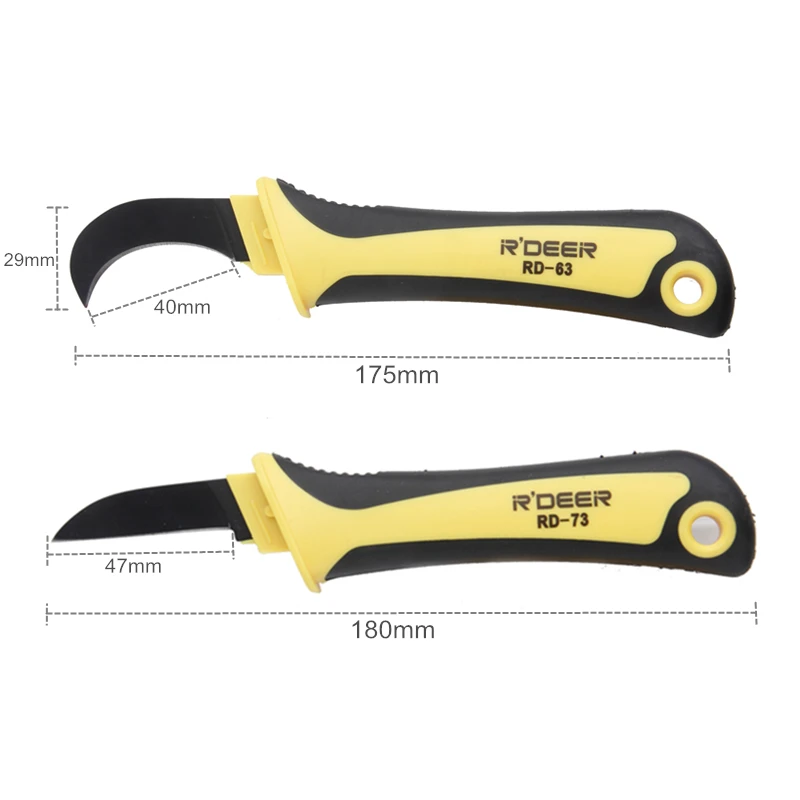 Cable Stripping Knife 175/180mm Stainless Steel Cable Cutter Wire Stripper Professional Electrician Knife Tools Cable Stripping Knife 175/180mm Stainless Steel Cable Cutter Wire Stripper Professional Electrician Knife Tools