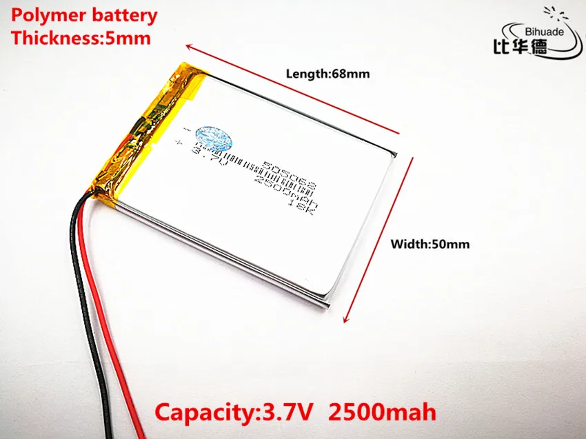 10pcs Litro bateria de energia Bom Qulity 3.7 V