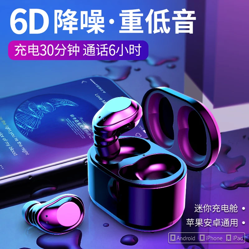 

New Mini BLuetooth Earphone Port Cordless Wireless Earbuds Stereo In Ear Bluetooth 5.0 Waterproof True Wireless Earbuds Headset