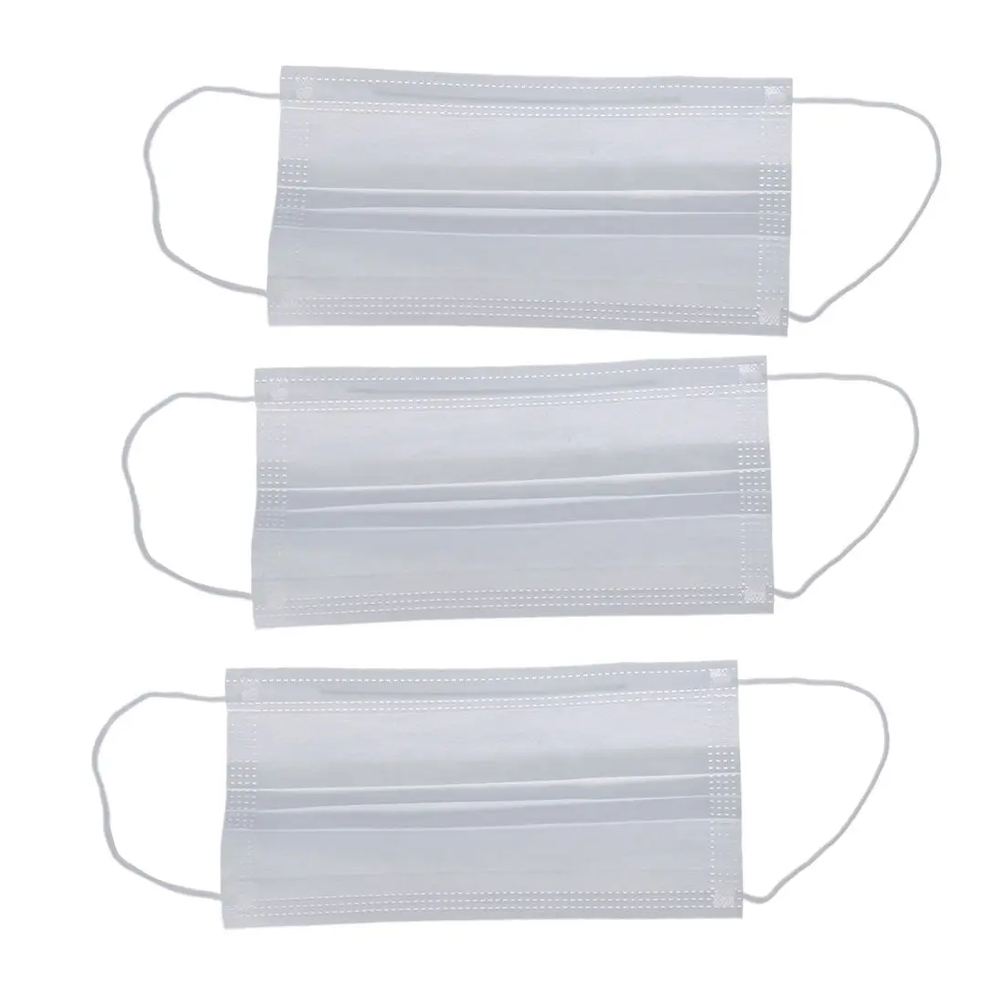 

BUAS New 3 Pcs White Doctor Mouth Face Nonwoven Cotton Fabric Textile Masks