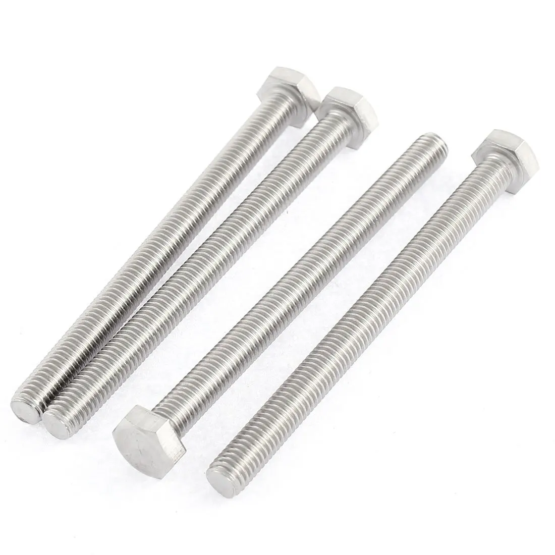 

M8 x 100mm Fully Threaded Stainless Steel Hex Head Screw Bolt 4 Pcs