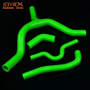 

Moto Bike Green Silicone Radiator Heater Coolant Water Hose For KAWASAKI KXF250 KX250F KXF 250 2007-2008 07 08 Dirt Bike