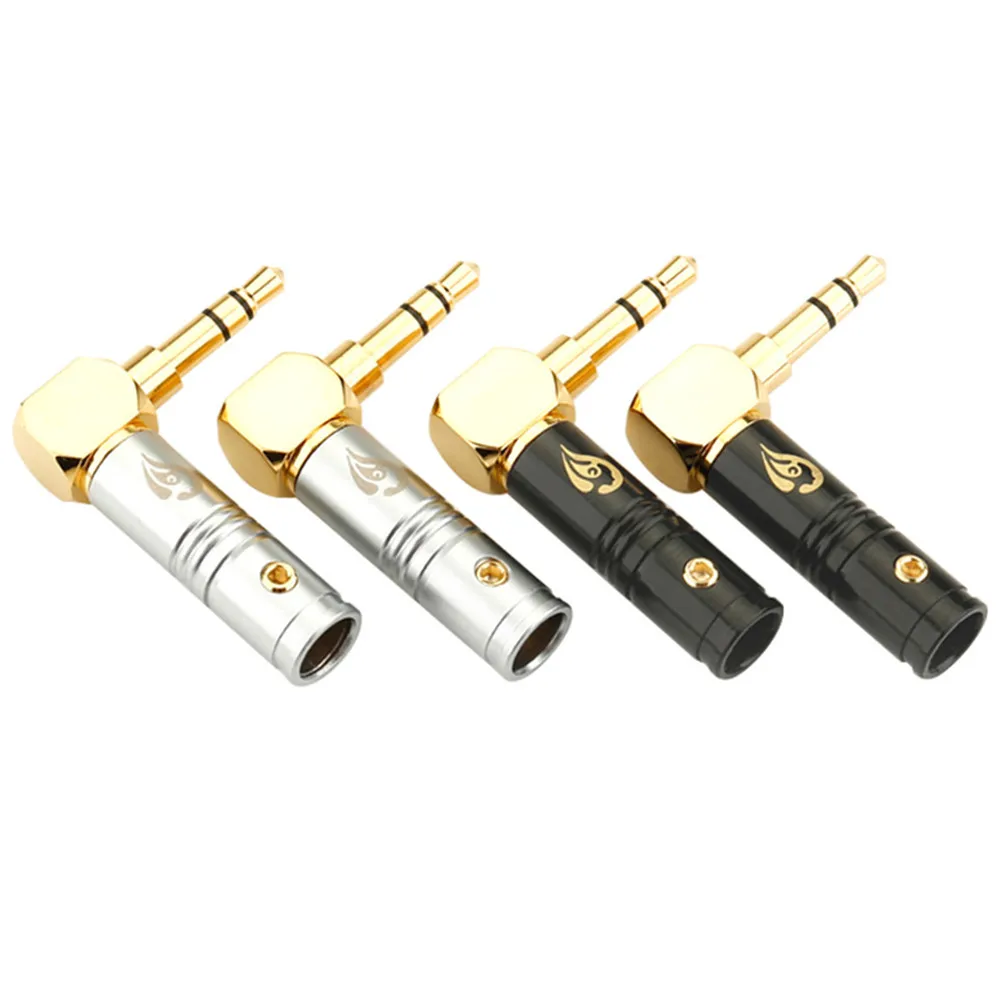 3.5MM Plug Audio Jack 3.5MM Male To 6MM Female Audio Headphone Converter Plug Large Wave 3.5MM Stereo Bending AUX 6MM Tail Hole