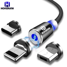 Магнитный зарядный кабель Micro usb type C кабель для освещения 2A Быстрая зарядка USBC/type-C для iPhone samsung huawei кабель