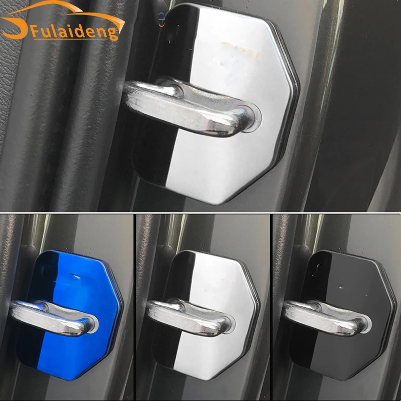 For Volvo XC60 2018 Stainless Steel Door Lock Striker Cover Door