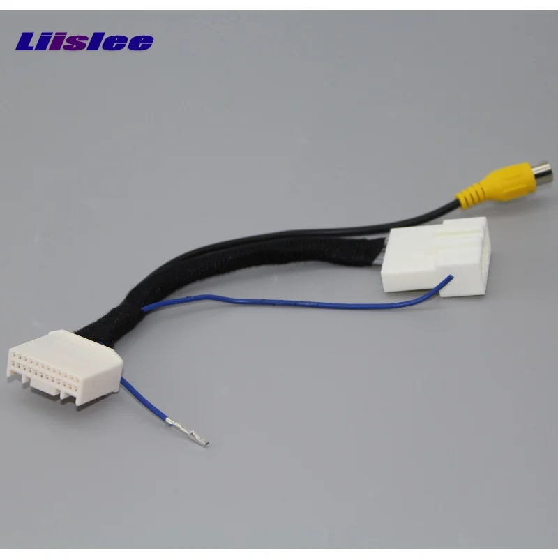 Ceny 24 szpilki samochodu przewód przejściowy kabel dla Toyota Land Cruiser Prado 2010 ~ 2018 widok z tyłu aparatu oryginalny wyświetlacz RCA wejścia