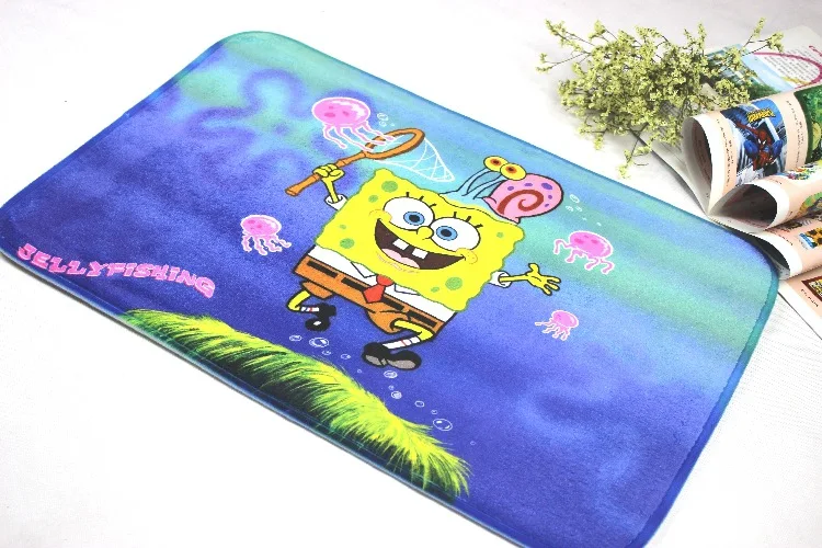 

Wholesale Carpet Manufacturers Selling High Quality Export Absorbent Doormat Spongebob Mat For Bathroom Fast Shipping
